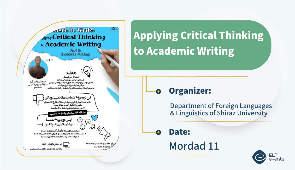 applyingcriticalthinking shirazdepartmentofforeignlanguages 123456